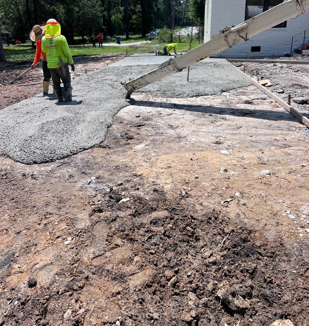 Sidewalks and concrete slabs